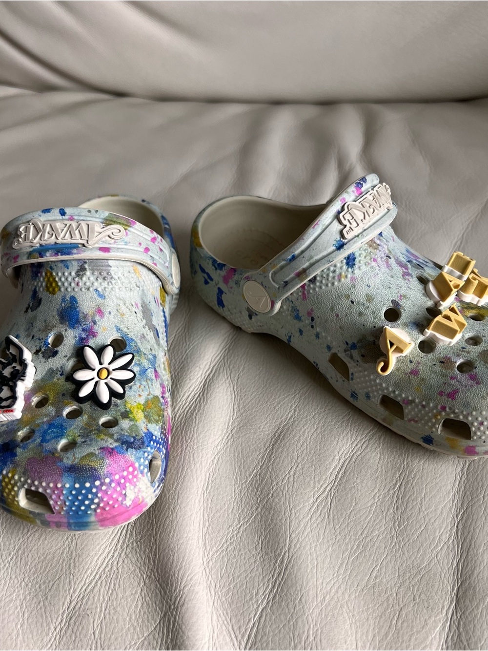 Crocs x Awake Classic Clog Paint Drip Kids Size C 10